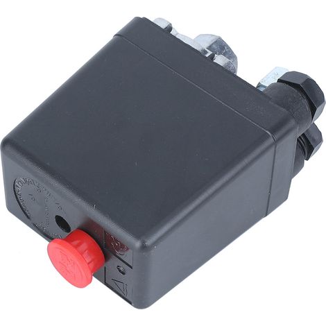 Pressostat de compresseur d'air, vanne de régulation, orifice unique 0,5‑1,2 MPa (72,5 à 175 psi) 220 V G1/4" (1/5)
