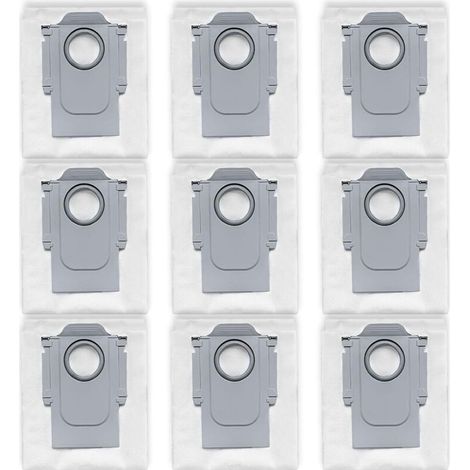 9er-Pack kompatible Roborock Q Revo Staubbeutel – Hocheffizientes Vliesmaterial – Für optimale Reinigung – Staubsaugerzubehör