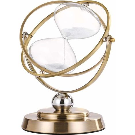 Grande clessidra in ottone da 60 minuti, clessidra girevole, clessidra Unity da 1 ora (1/5)