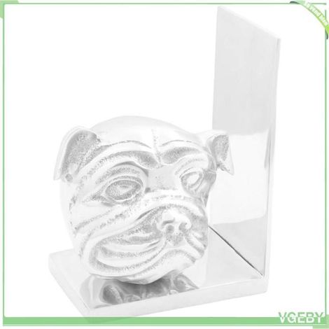 42000125 Serre-livres 2 pcs Argenté 8 x 12 x 16,5 cm Aluminium