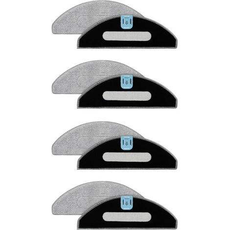 FOREHILL Lingettes pratiques pour robot balayeur, pièce de rechange pour robot de balayage, serpillères en microfibre (1/2)