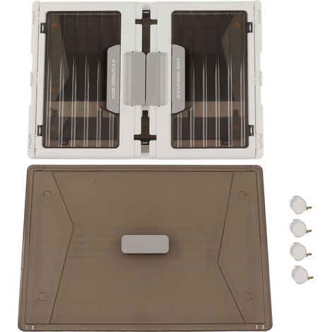 Bacs de rangement empilables, pliables et stables, avec fermeture magnétique et roulettes, pour la maison, format M, 1 couche (1/5)