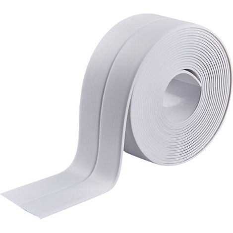 Rollen wasserdichtes Dichtungsband, Badezimmerdichtung, selbstklebendes Dichtungsband für Küche, Toilette, Badewanne (Weiß 3,2 m x 3,8 cm) (1/4)