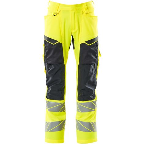 Mascot Warnschutz Bundhose 19579-236-17010 Gr. 51K hi-vis gelb/schwarzblau (1/4)