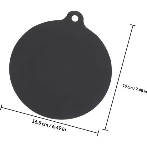 Silikon-Backmatte für Induktionskochfelder, hitzebeständig, Arbeitsplattenschutz, rutschfest, rund, 165 x 190 mm, 2er-Pack (1/5)