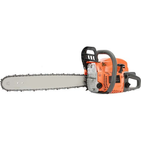 FIANAO – Kettensäge – Benzin-Kettensäge – 58 cm³, 20-Zoll-Schwert, hohe Leistung, arbeitssparend – zum Holzfällen, 1 Set – Maße: 89 × 28 cm (1/5)