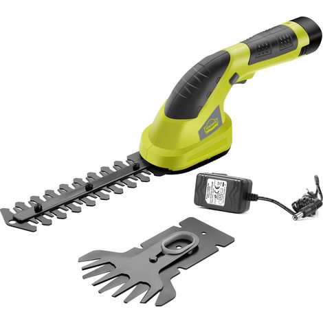2 en 1 Cisailles à Gazon,Batterie 7.2V, Largeur de Lame de 100, pour Couper Les Haies, Les pelouses, Comprend Un Tailleur portatif, Une Batterie et Un Chargeur (1/5)