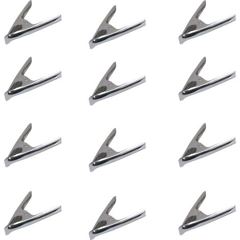 Dapetz ® 6 Inch Metal Spring Clamps 12 Pieces for Woodwork - Rust Proof Market Stall Tarp Clips Clamps 50mm Jaw Capacity - Metal Clips All Steel Construction 150mm Length (1/5)