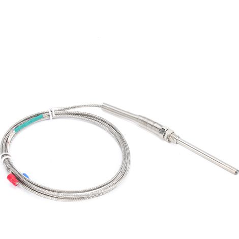 Sonde de température à thermocouple de type K 5 x 70 mm, filetage M8, en acier inoxydable (1/5)