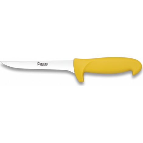 Ausbeinmesser Martinez Albainox mit Mango Gelbes ABS und 16 cm Edelstahlblisterpackung 17138