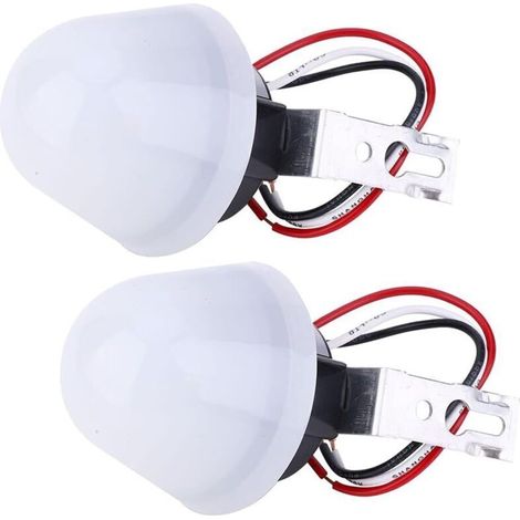 2 Pcs Interrupteur photoélectrique 12V DC 10A, capteur à cellule photoélectrique, interrupteur marche/arrêt automatique pour éclairage public, interrupteur à capteur commande photoélectrique (1/5)