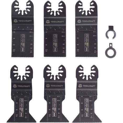 TOOLCRAFT TO-10283859  Bimetall Multifunktionswerkzeug-Zubehör-Set    6 St.