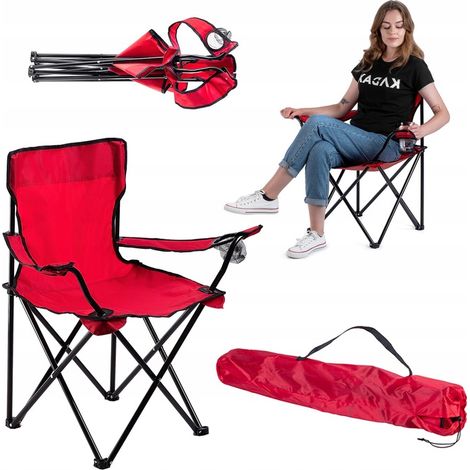 Silla plegable de pesca y camping con respaldo para pesca XXL (1/5)