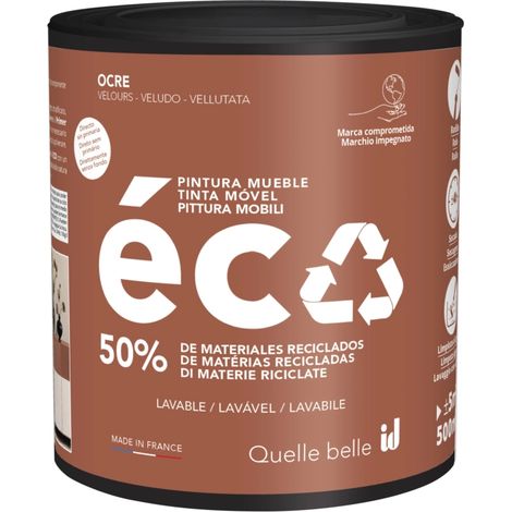 pittura per restauro legno mobili "eco mobili" terra ocra 500 ml (1/3)