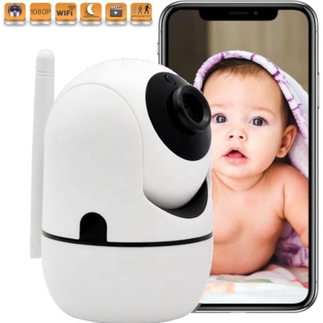 Filiyano-Caméra de surveillance intérieure Wi-Fi pour surveiller bébé, surveillance Wi-Fi (1/5)