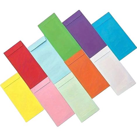 Sobres autoadhesivos, almacenamiento versátil, diseño personalizable, 30 unidades, color aleatorio. (1/2)