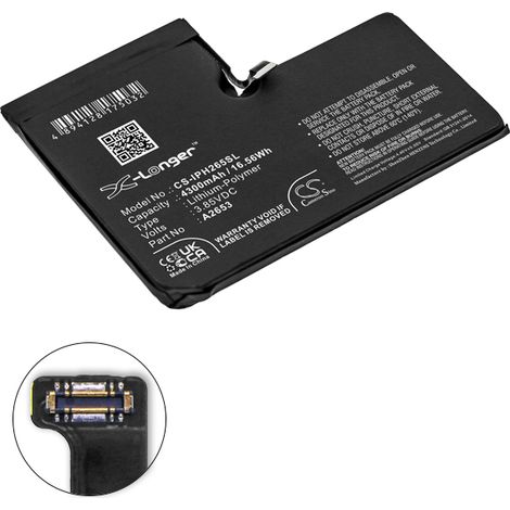 NX - Batterie téléphone, smartphone, GSM pour iPhone 13 Max 3.85V 4300mAh - A2653A2645 (1/4)