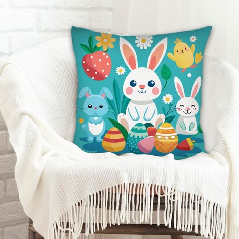 Housse de coussin 45x45 cm en polyester anti-ride pour petit ami anniversaire anniversaire de naissance la saint-valentin noël (1/5)