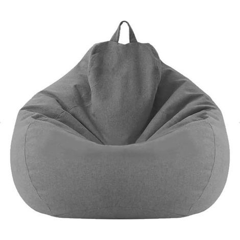 Funda Para Pouf - Algodón Lino Y Terciopelo - 70x80 Cm - Para Interior Salón Adulto Niño - Unidad (1/5)