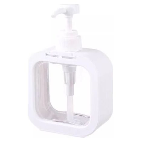 Dispenser di sapone, 1 flacone vuoto con pompa da 300 ml, dispenser per detersivo per piatti, dispenser per shampoo e gel doccia per bagno e cucina, dispenser per detersivo per piatti