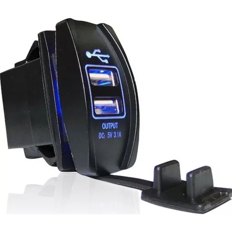 Duales USB-Universal-Einbauladegerät für Autos, Motorräder und Boote, 3,1 A