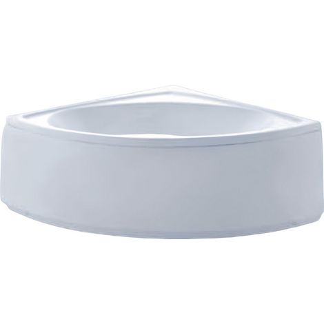Baignoire d’angle avec tablier Gaspard 130 x 130cm - Angle: Droit - Siphon: Avec (1/3)