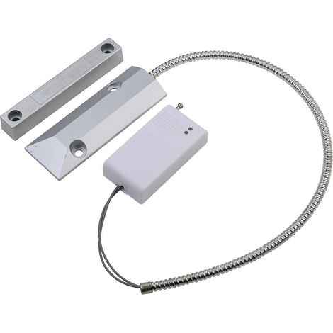 Capteur de porte de garage sans fil 433 MHz à contact magnétique pour système d'alarme de portail roulant (1/5)