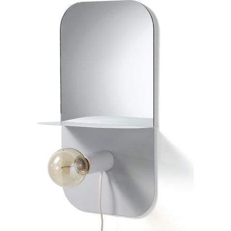 Magnetische Wandleuchte mit Spiegelablage Tamala White (1/5)