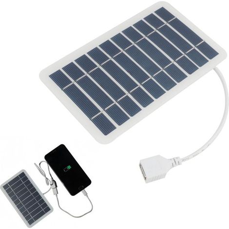 Dailygoods - Panel solar portátil de 2W con USB para smartphones y baterías externas (1/5)