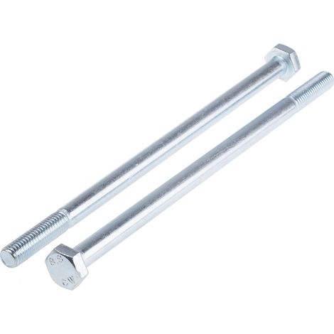 Vis à tête hexagonale, Acier Galvanisé brillant, M10 x 200mm ( Prix pour Sachet de 25 ) (1/2)