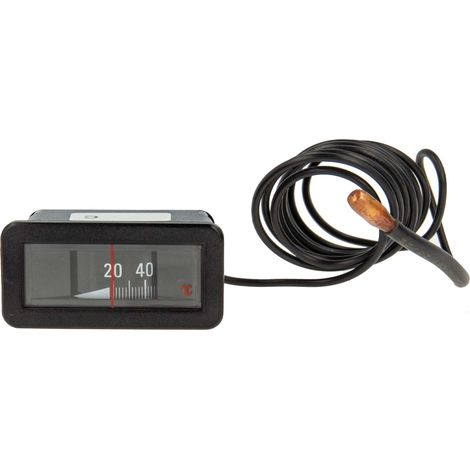 tecuro Fernthermometer 64 x 31 mm, Messbereich 10 - 105°C mit Fühler Ø 6,5 mm und Kabellänge 1500 mm (1/5)