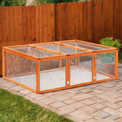 Clapier natur en tannenholz 181 x 100 x 48 cm (1/5)