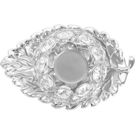 Candlestick Decor Artistic Crystal Retro Wedding Holders Tabletop Decoration Small Candleholder Craft Vintage (1/5)