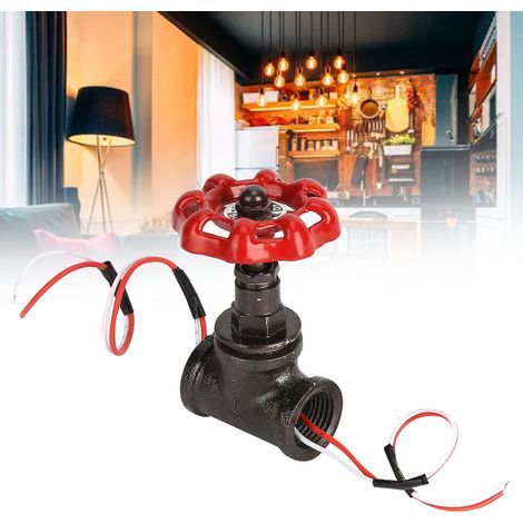 Interrupteur Luminaire Rétro Style Steampunk avec Robinet d'Arrêt G1/2 pour Lampe sur Tuyau, Fil Inclus