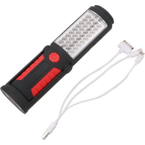 Lampada di ispezione a LED ricaricabile, lampada da lavoro a LED ricaricabile con attacco magnetico, torcia a LED, lampada di ispezione (1/4)
