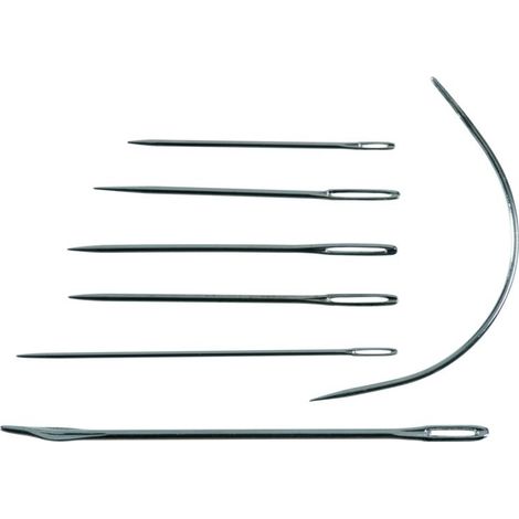 Kit de 7 aiguilles pour tissu et voile -