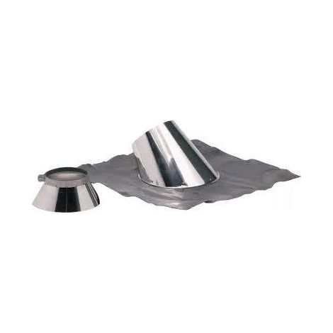 Scossalina in acciaio inox da 30° a 45° con collare D.153