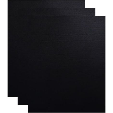 Tapis de cuisson pour BBQ - 3 pièces - Tapis de cuisson - Tapis de BBQ - Protection de four - Réutilisable - Résistant à la chaleur - Revêtement de four antiadhésif - Tapis de cuisson - 40 x 50 cm - Z (1/5)