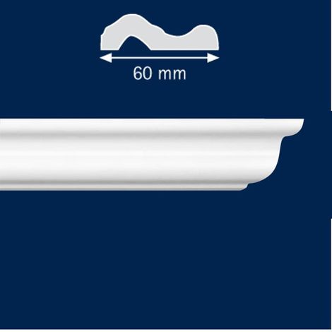 Zierleiste / Wandleiste "Richfield" (Stuckleisten aus Hart-Styropor) (1/2)