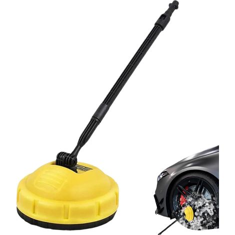 1 Nettoyeur de surface haute pression, accessoire pour Kärcher K2-K7, brosse rotative avec long manche, pour terrasse et allée (1/5)