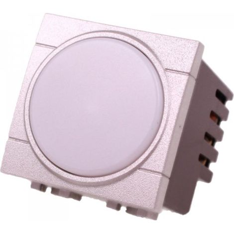 Lampada Led Luce Emergenza 2 Posti 220V 0.5W 80LM 6000K Autonomia 3 Ore Colore Grigio Compatibile Con Bticino Living Tech