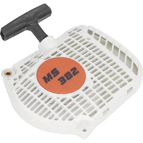 Corde de démarrage plaque compatible tronçonneuse Stihl MS382 MS381, pièce de rechange lanceur pour scie thermique, kit remplacement robuste. (1/5)