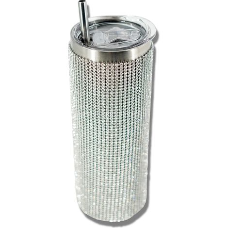 Tumbler Acier Inoxydable - 20 oz - Isolation Thermique - Pour Voiture Avec Paille Intégrée - 1 Pièce