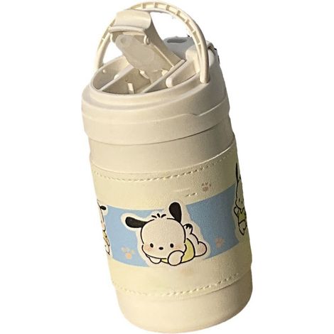 Isolierbecher aus Edelstahl, 500 ml, großes Fassungsvermögen, ansprechendes Design, tragbare Isolierwasserflasche mit Strohhalm (1/5)