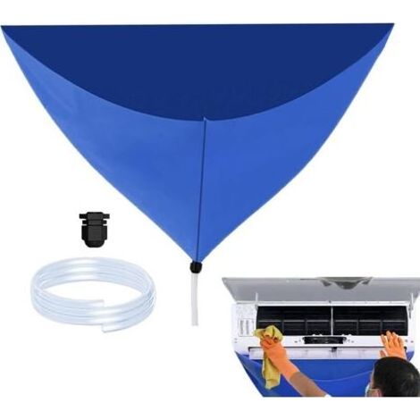Housse De Nettoyage Pour Climatiseur Split,Kit De Sac De Nettoyage Étanche Pour Climatiseur,Outil De Nettoyage Protecteur Étanche Et Réutilisable,Sac De Nettoyage Mural Pour La Maison (1/5)