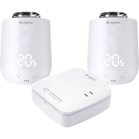 Comet Zigbee Starterset 2+ Gateway Eurotronic 700241 Pack de têtes thermostatiques électronique (1/3)