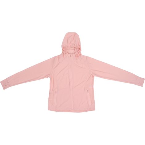 Veste de sport courte à capuche respirante et rafraîchissante pour femme, protection solaire et UV, évacuant l'humidité, taille M (1/5)