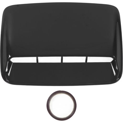 Universal Gloss Black Engine Hood Vent Cover for Car Modification (1/5)