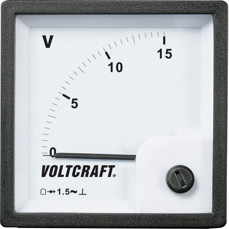 VOLTCRAFT AM-72x72/15V AM-72x72/15V Analog-Einbaumessgerät AM-72x72/15V 15 V Drehspule (1/2)