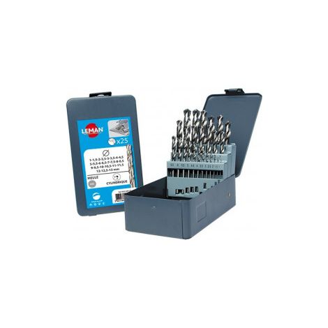 Leman - Coffret 25 Forets Metal Hss Diam1 à 13mm (1/5)